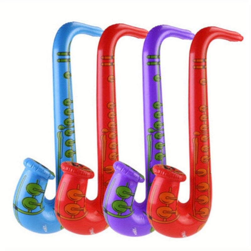 Set Of 3 Inflatable Saxophones Musical Instruments Party Favors - Image 5