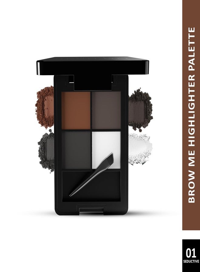 Glam 21 Glam21 4-in-1 eyebrow palette 01| Micro Pigments, Smudge Proof & Long Lasting | Eye Makeup Kit | 9 gm | Shade- 01 - Image 2
