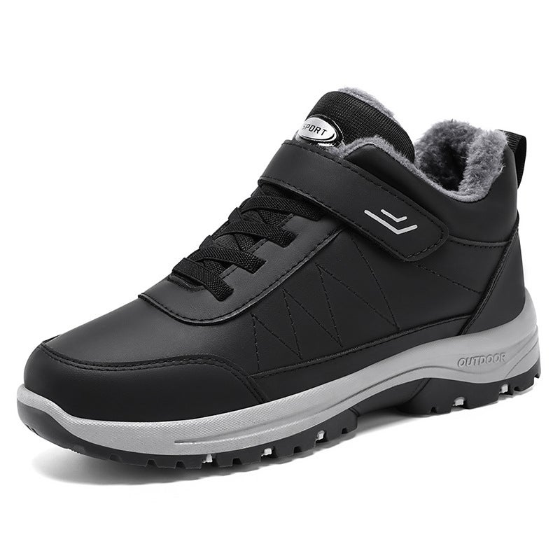 Cotton Shoes 2026 Winter Outdoor Sports Cotton Boots With Thick Plush Lining, Warm Style, Couple'S Casual Walking Snow Boots - Image 1