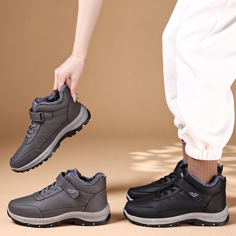 Cotton Shoes 2026 Winter Outdoor Sports Cotton Boots With Thick Plush Lining, Warm Style, Couple'S Casual Walking Snow Boots - Image 5