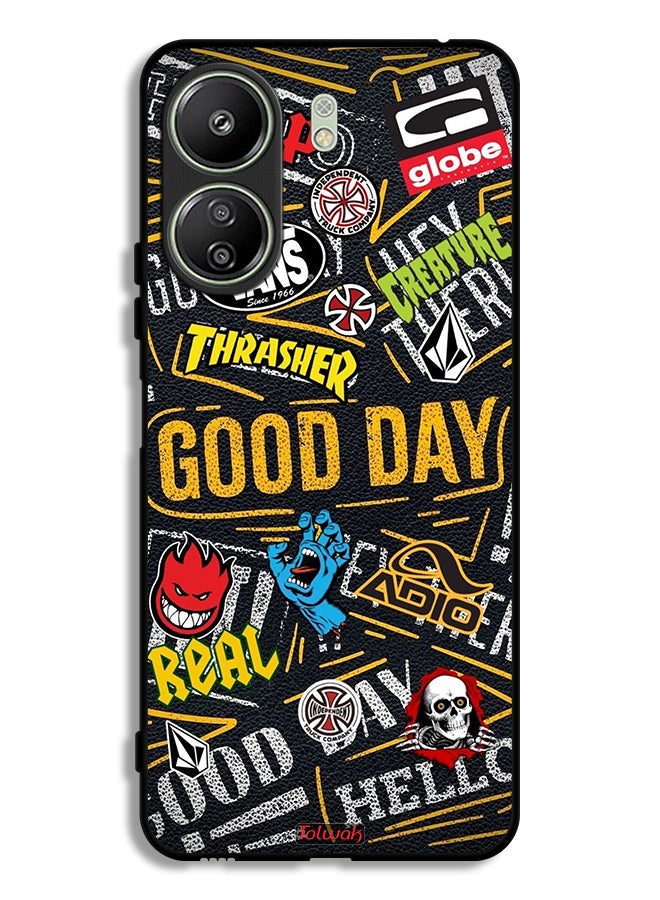 Tolwak Xiaomi Redmi 13C Protective Case Cover Good Day - Image 1