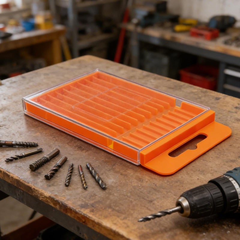 3 Color Portable Pull Out Small Parts Box Organizer Case For Drill Bits Tools - Image 4