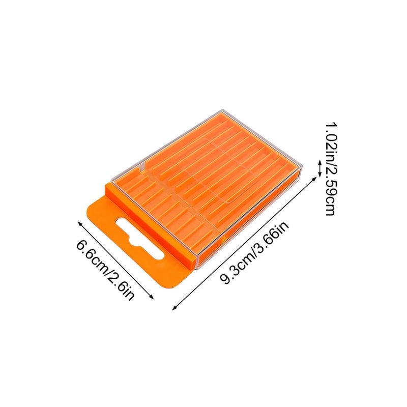 3 Color Portable Pull Out Small Parts Box Organizer Case For Drill Bits Tools - Image 5