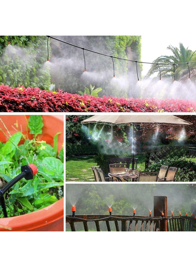 Automatic Micro-drip Irrigation Kit, Blank Distribution Tubing, Watering System, Dispensing Hose Mist Nozzle Dripper, 30m Adjustable Micro DIY Irrigation Kit Plant Water Saving System for Outdoor, Flowers, Lawns, Gardens - Image 5