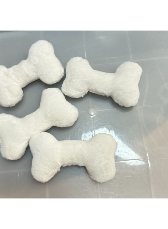 Dog Bone Cute Toy Kidsren's Shoes Socks Hairpin Headband Headband Accessories Plush Bone DIY Accessories-Color:Cloth Small Bones-Height:3-6cm  - Image 4