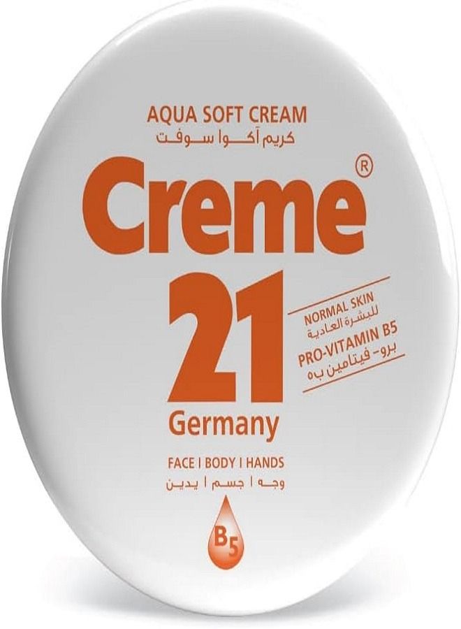 Creme 21 Aqua Soft Cream for Normal Skin with Pro-Vitamin B5 and Hydrating Light weight formula - Image 1