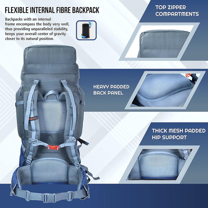 Trawoc حقيبة ظهر سفر TRAWOC ARMOR PRO 60L - Image 2