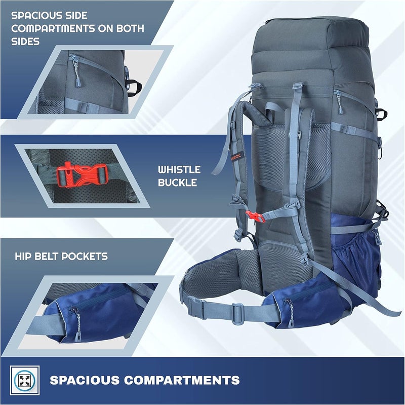 Trawoc حقيبة ظهر سفر TRAWOC ARMOR PRO 60L - Image 4