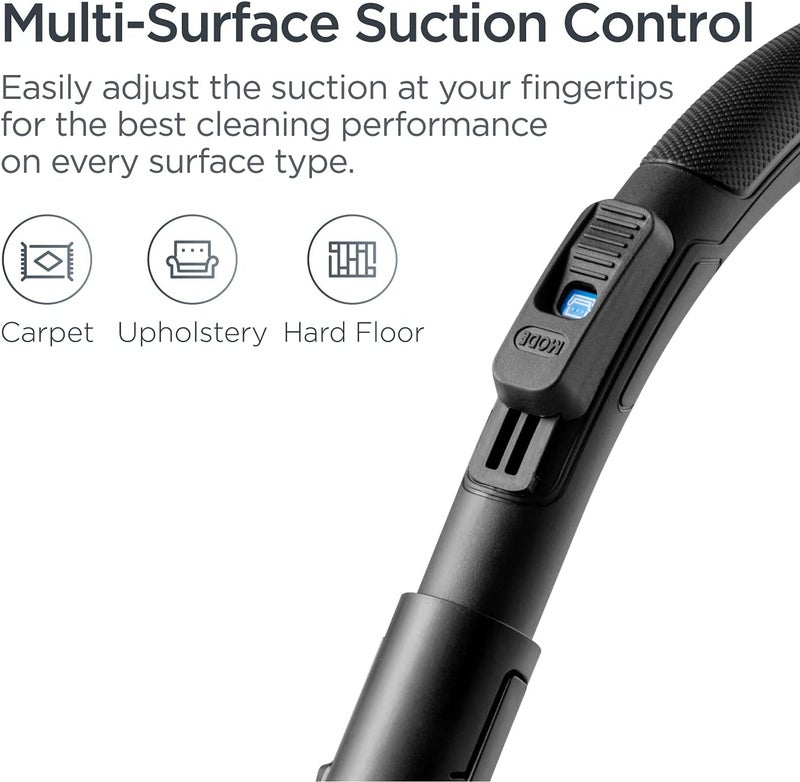 EUREKA مكنسة كهربائية بدون كيس، مكنسة خفيفة للسجاد والأرضيات الصلبة، حمراء، وايرلند NEN110D - Image 5