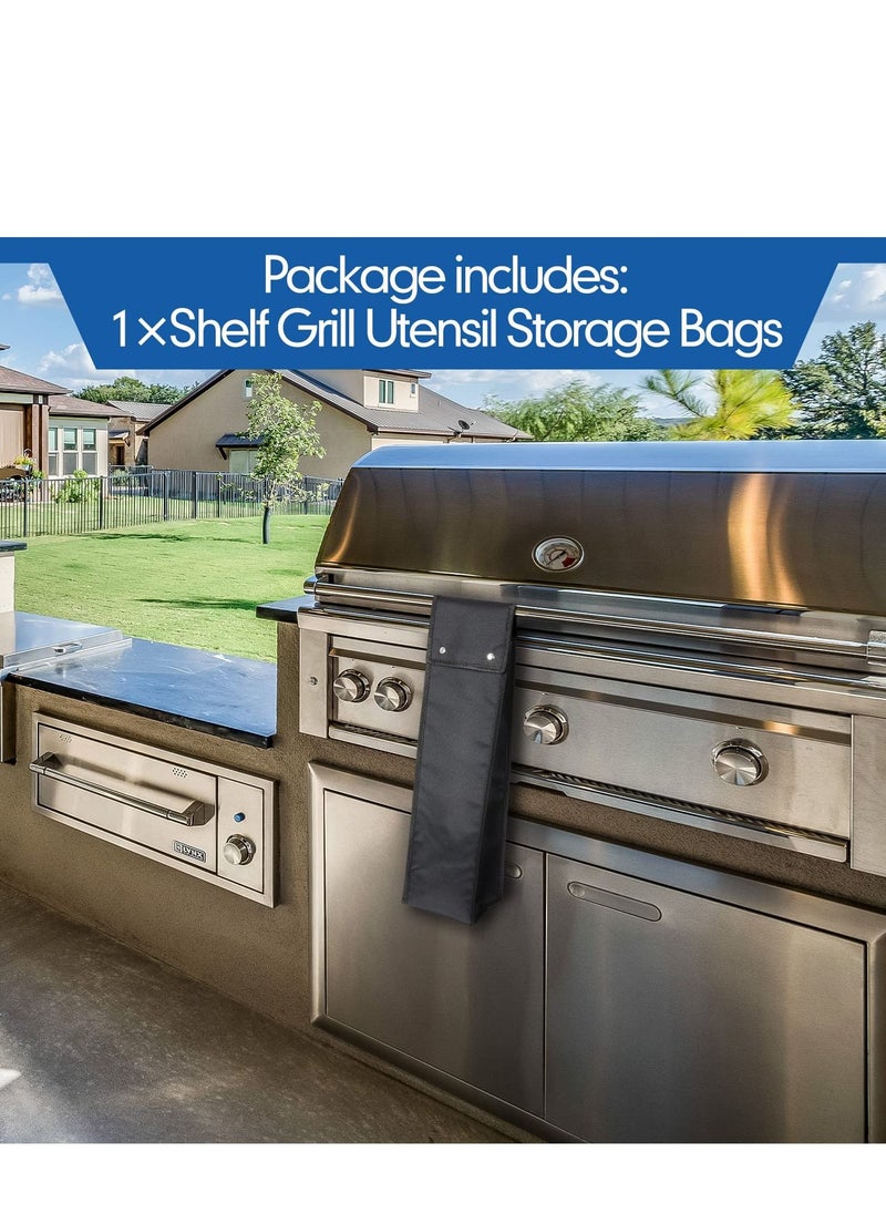 Excefore - Grill Tool Bag, Grilling Bags for Outdoor, Hardware & Tools BBQ Bag, Foldable Grill Bags, Suitable for Camping and Hiking BBQ (Black) - Image 1