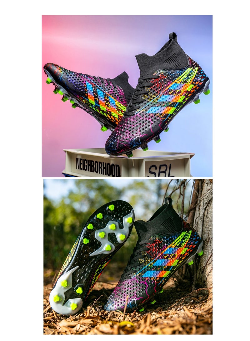 SKT Shiketro Men's soccer cleats for outdoor indoor professional youth boys soccer cleats unisex soccer cleats. - Image 3