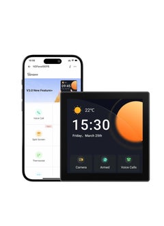General NSPanel Pro Smart Home Control Panel, Integrate Zigbee Gateway with Home Security, with Power Consumption Statistics, Thermostat, Call Intercom, etc. Works with Alexa & Google Home, Black  - Image 1