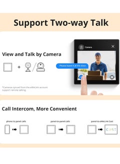 General NSPanel Pro Smart Home Control Panel, Integrate Zigbee Gateway with Home Security, with Power Consumption Statistics, Thermostat, Call Intercom, etc. Works with Alexa & Google Home, Black  - Image 5