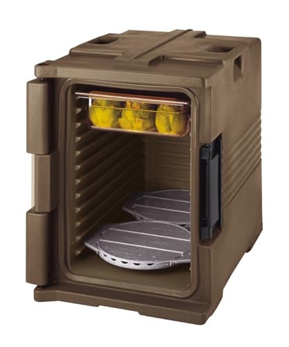 كامبرو Cambro-1210Pw191 حبيبات Camwarmer المحتفظة بالحرارة محاطة بصينية علوية وسفلية مقاومة للحرارة للاستخدام في مختلف عربات الفيديو وعربات التحرير والسرد باللون الرمادي - Image 4