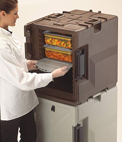 كامبرو Cambro-1210Pw191 حبيبات Camwarmer المحتفظة بالحرارة محاطة بصينية علوية وسفلية مقاومة للحرارة للاستخدام في مختلف عربات الفيديو وعربات التحرير والسرد باللون الرمادي - Image 2