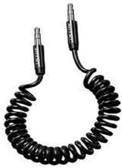 Usams USAMS US-SJ256 Spring Audio Cable 1.2m - Black 