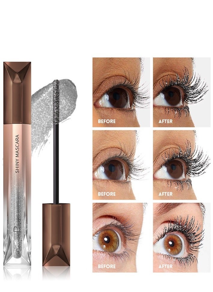 Generic Shattered Diamond Mascara Pearl Fine Shine Holding Makeup Without Dyeing European and American Sparkling Color Mascara  - Image 2
