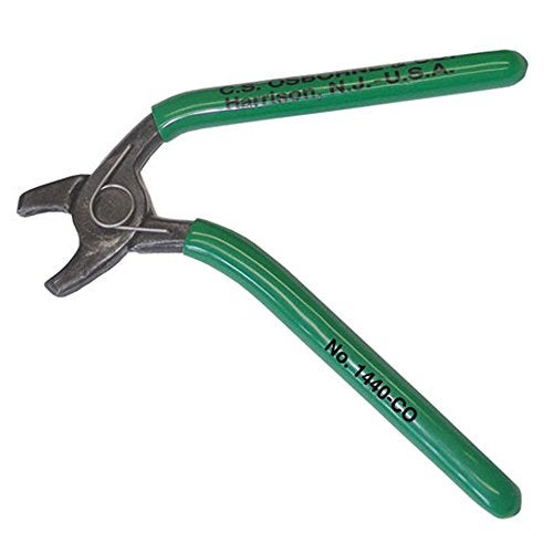 UJ Ramelson Co C.S. Osborne Hog Ring Pliers Curved Open Spring - No. 1440-CO - Image 1