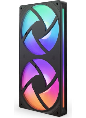 NZXT مروحة F240 RGB ثنائية سوداء 240 مم RF-U24HF-B1  - Image 2