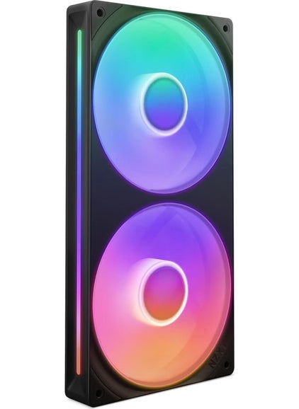 NZXT مروحة F240 RGB ثنائية سوداء 240 مم RF-U24HF-B1  - Image 1