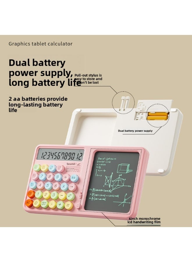 Multifunctional Writing Pad Calculator – Large Screen Desktop Office Tool for Memo, Drafting & Bookkeeping - Image 3