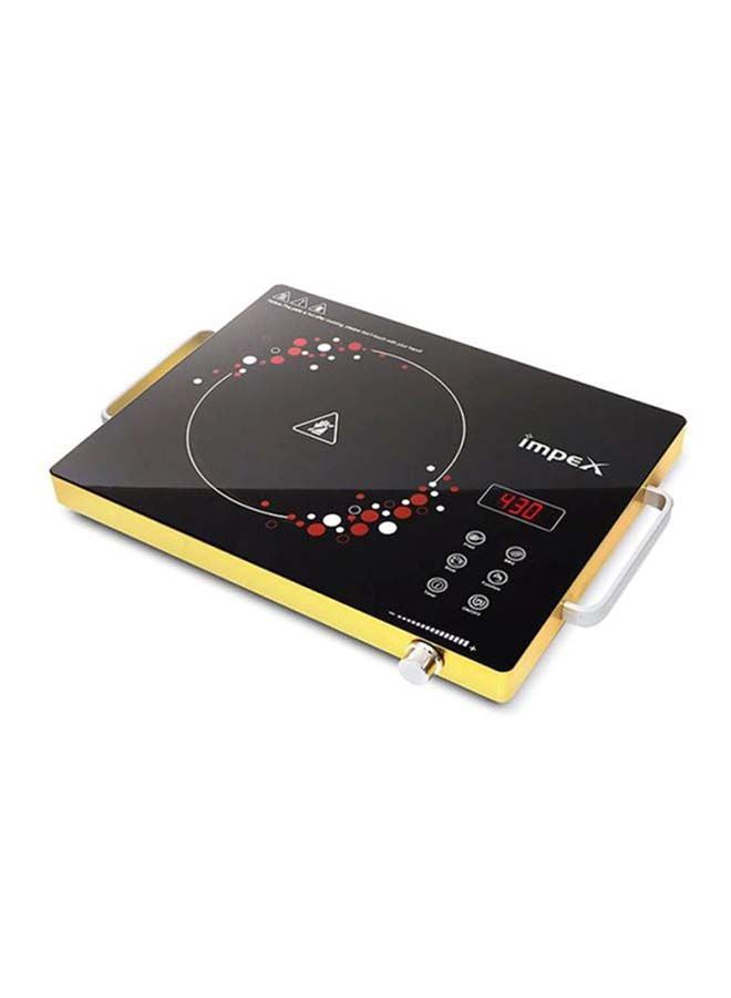 Impex Infrared Induction Cooktop-Touch & Knob Control, Micro Crystal Plate, 4-Digit LED Display, 4-Hour Timer, 8 Power Levels, Various Temperature Levels, Compatible with All Cookware And Over heat protection 1 IR 2703 Black - Image 2