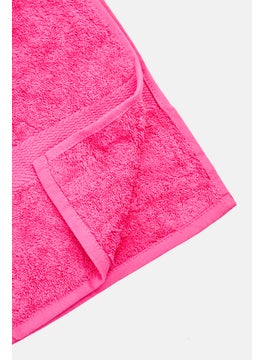 Cotton home Textured Bath Towel, Fuschia Pink  - Image 3