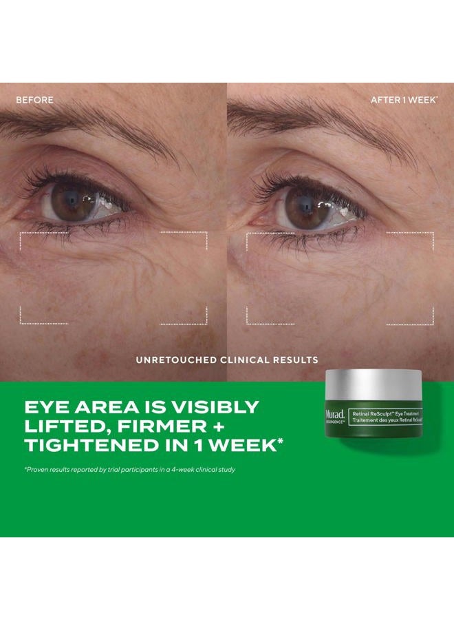 Murad Retinal Trial Kit - Lift and Resculpt with Retinal 2-Piece Trial Kit ($73 Value) - Anti-Aging Set Encapsulated Retinal - Retinal Serum 0.5Fl Oz, Retinal Eye Cream 0.11Fl Oz - Image 4