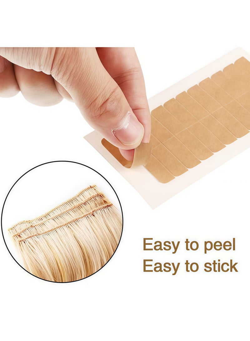 غير مرئية لون الشعر المستعار الشريط الخاص استبدال الفيلم على الوجهين للماء والعرق مقاومة قوية لاصقة من الصعب إسقاط - Image 3