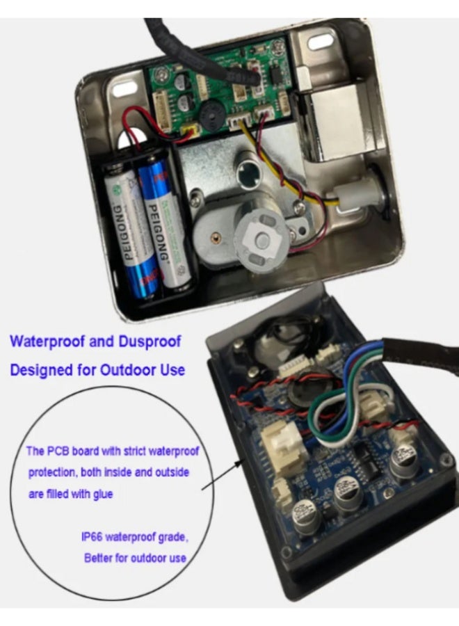 StarDY Smart Fingerprint Door Lock, Biometric Password Door Lock, Anti-Theft Electronic Lock，Fingerprint, Passcode, Key, IC Card, Tuya WIFI App,Waterproof(One Side) - Image 3