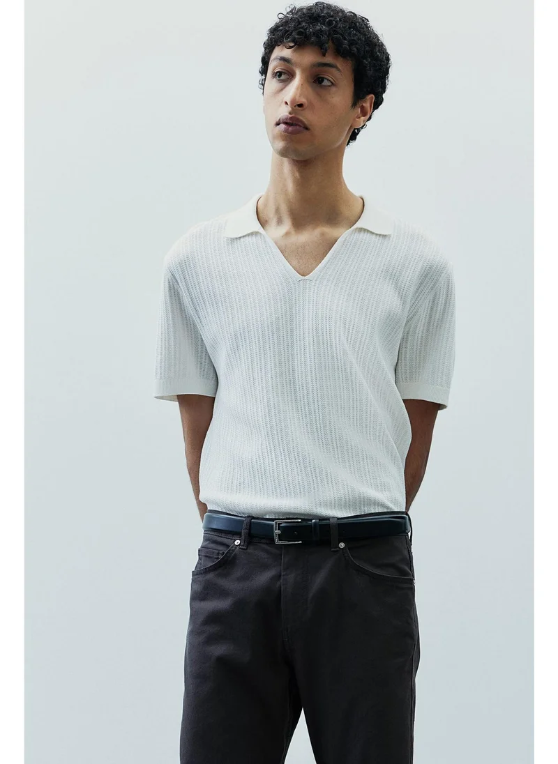 اتش اند ام Slim Fit Cotton twill trousers