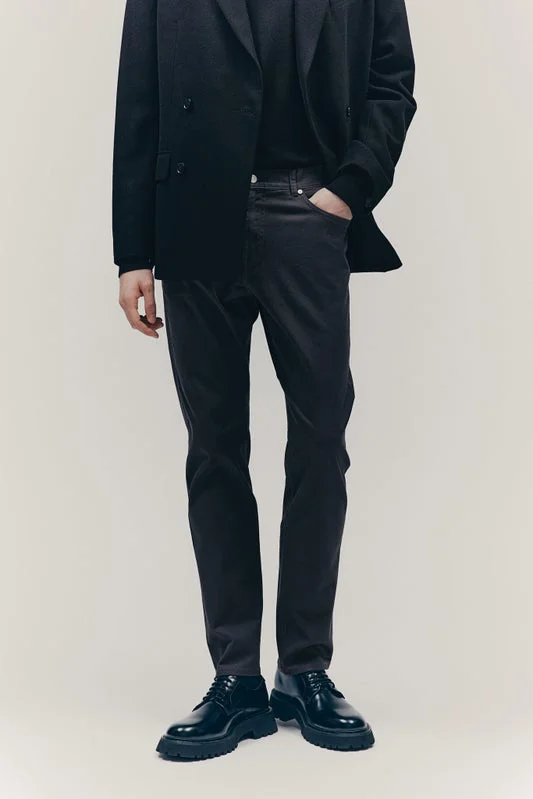 اتش اند ام Slim Fit Cotton twill trousers
