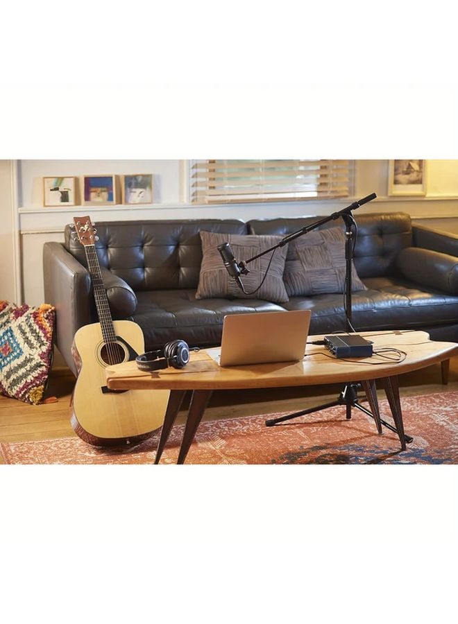 Black SMIDA AT2020 USB XLR Condenser Microphone For Home Studio Recording - Image 5