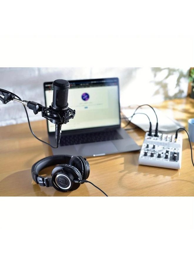 Black SMIDA AT2020 USB XLR Condenser Microphone For Home Studio Recording - Image 4
