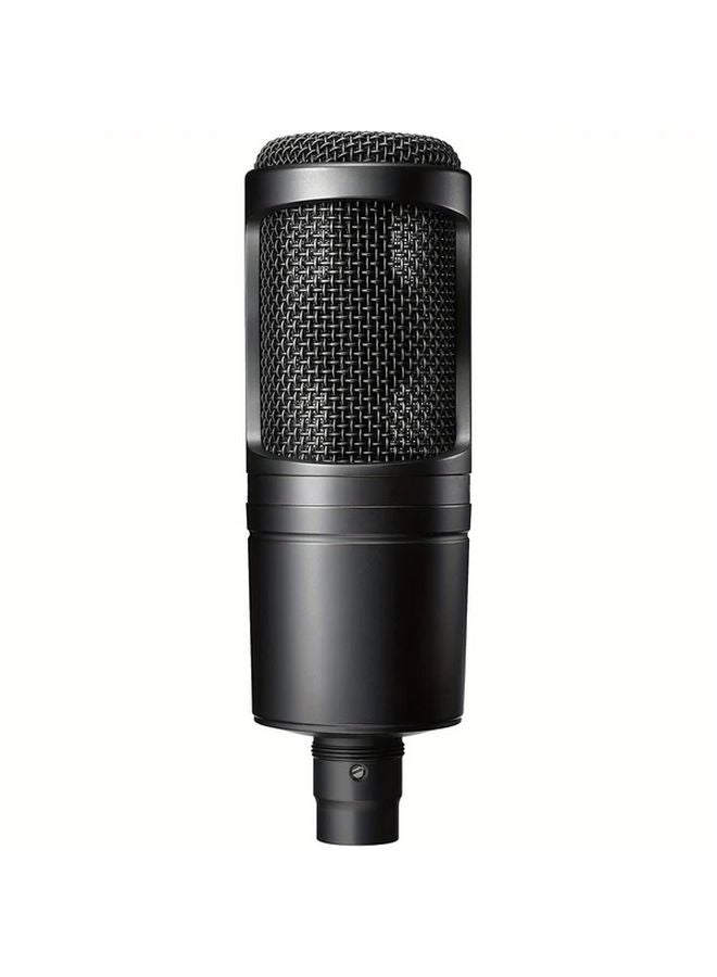 Black SMIDA AT2020 USB XLR Condenser Microphone For Home Studio Recording - Image 1