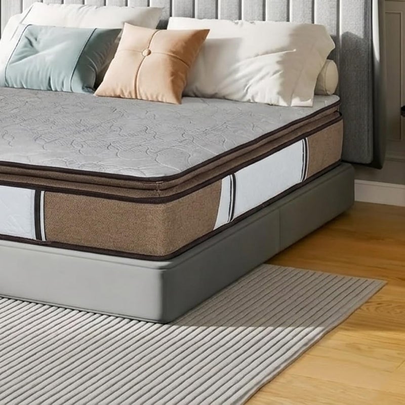 Letin | Comfortable Mattress from Art Comfort - Bonnell Springs & Pillow-Top - Foam Layers for Balanced Pressure & Full Body Support, Medium Firmness - 200x180x27 cm - Image 3