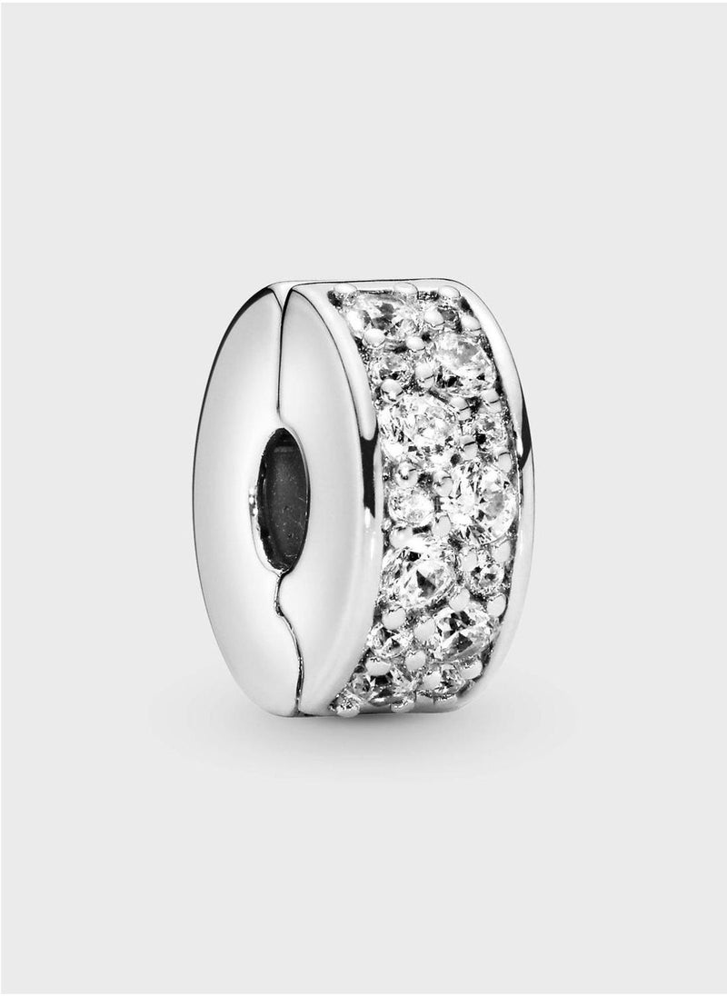 PANDORA Clear PavÃ© Clip Charm  - Image 1
