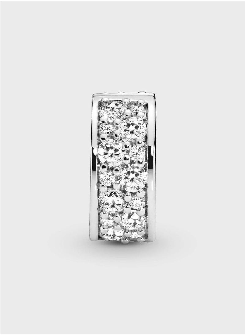 PANDORA Clear PavÃ© Clip Charm  - Image 2