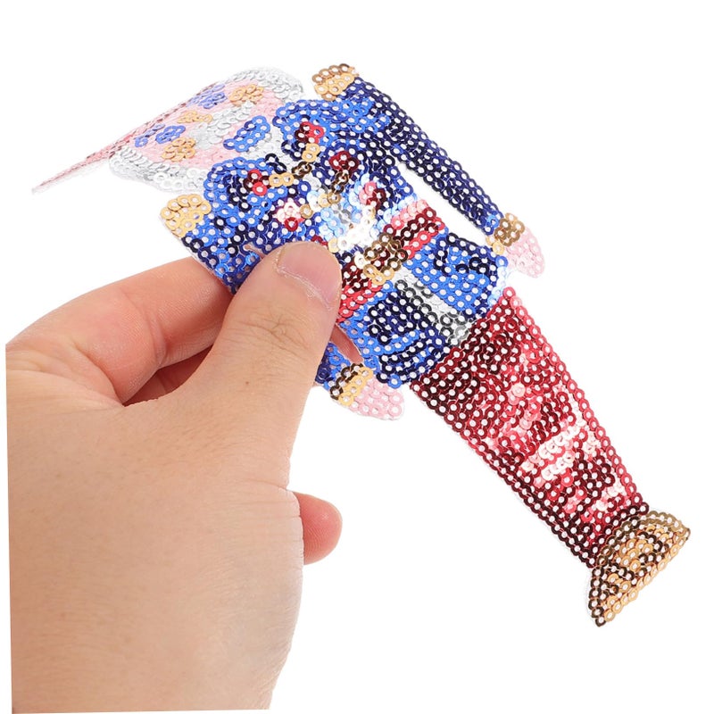 Nutcracker DIY Sewing Patches 4pcs Embroidered Appliques For Clothes Hats Crafts - Image 4