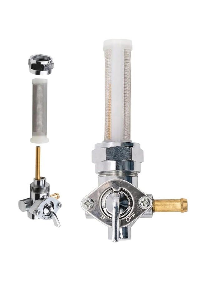 VORIPO 22mm Right Spigot Gas Tank Fuel Valve Petcock Switch Compatible with Harley Davidson - Image 1