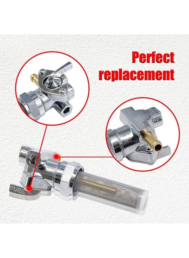 VORIPO 22mm Right Spigot Gas Tank Fuel Valve Petcock Switch Compatible with Harley Davidson - Image 4