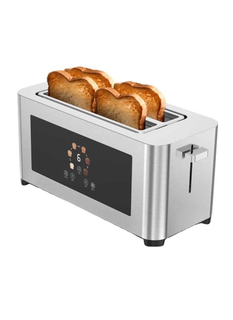 4-Slice Digital Pop up Toaster1400W, 6 Browning Levels, Defrost Heat Levels, Crumb Tray, Touch Panel, Smart Memory Function, Stainless Steel Housing - pzsku/Z05D0EECDC2656579EB2BZ/45/_/1735575927/3724dc16-4492-48d4-9e99-7ed9d536f04b