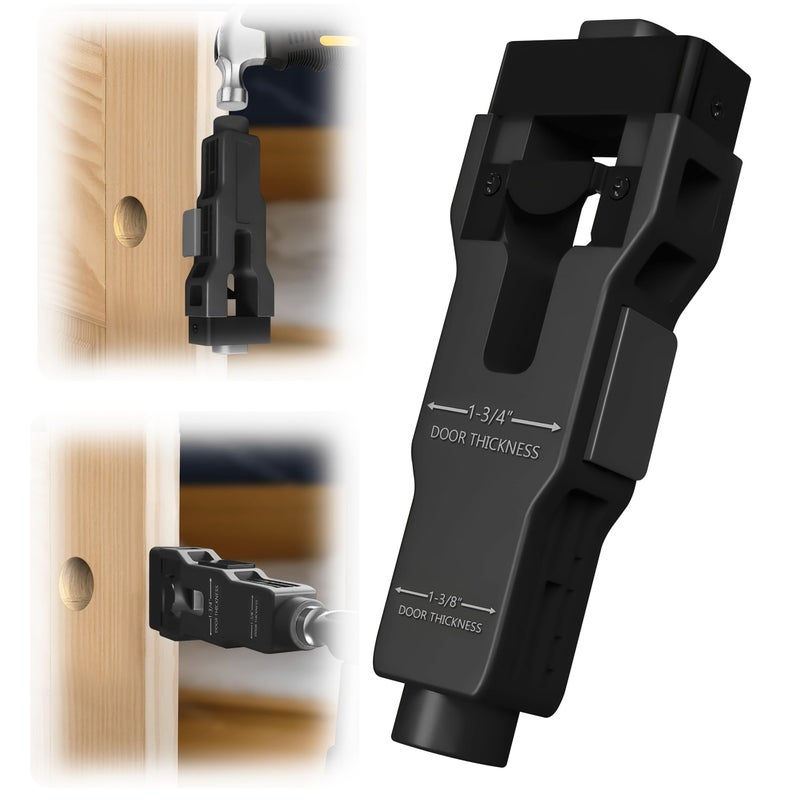 Door Latch Installation Kit Mortising Tool With Precision Scribing And Chiseling System For 1 3 8 Inch Or 1 3 4 Inch Wood Doors DIY Door Frame Latch Assembly - Image 1