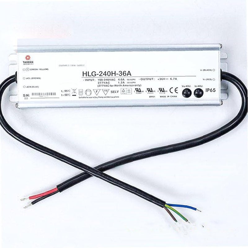 HLG 240H 36A 240W IP65 إمداد طاقة LED مقاوم للماء 36V 6.7A محول AC DC - Image 1