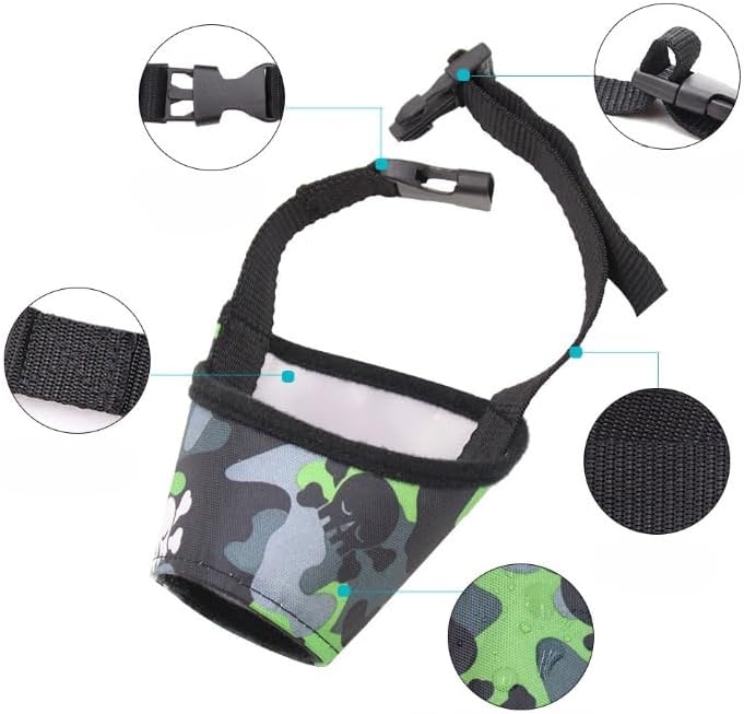 Petbroo Dog Muzzle PB85221 - Camouflage Design for Small to Large Breeds - Image 3