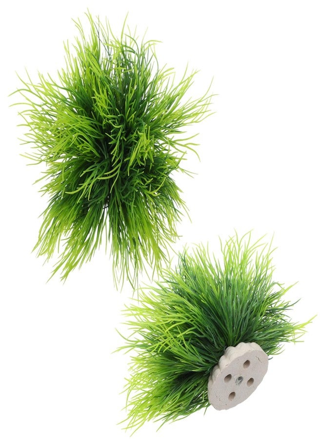 Telooco 3 Pack Aquarium Plants Plastic Realistic Fish Tank Plants with Weighted Base Green Aquarium Decor for Betta Tanks Aquascaping Reptile Terrariums - Image 5