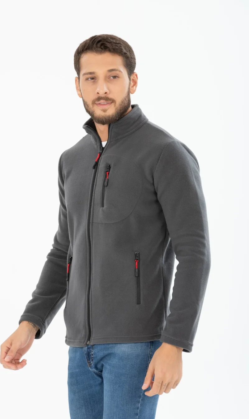 فور مان Men's Polar Fleece Three Pocket Softshell