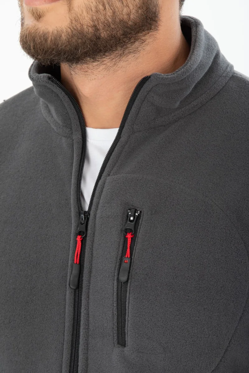 فور مان Men's Polar Fleece Three Pocket Softshell