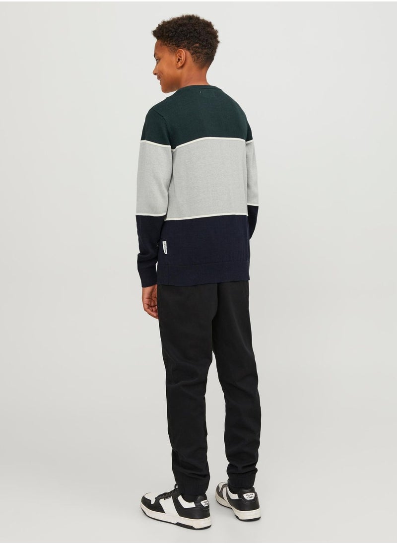 Jack & Jones Junior - Youth Color Block T-Shirt - Image 1