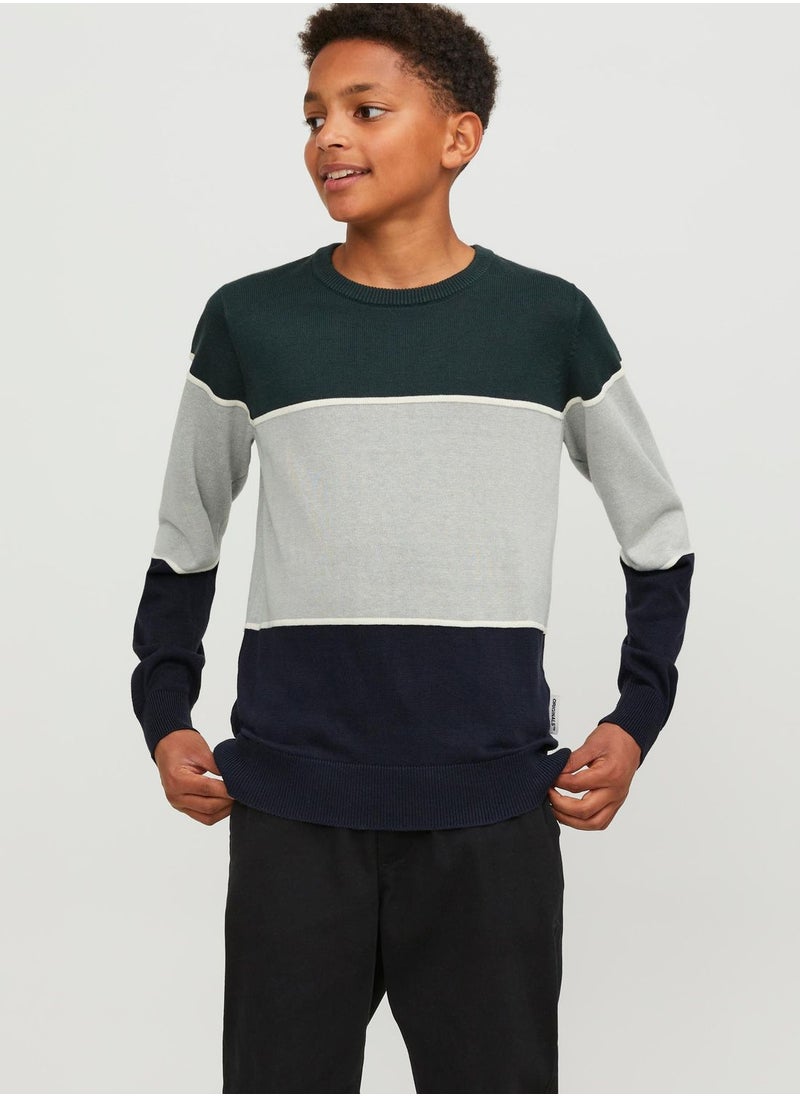 Jack & Jones Junior - Youth Color Block T-Shirt - Image 1